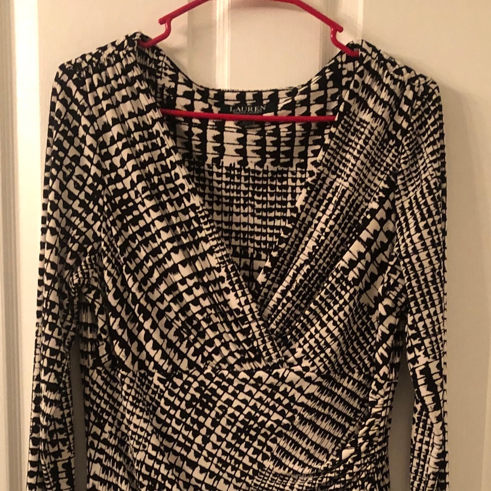 Ralph Lauren black and white dress